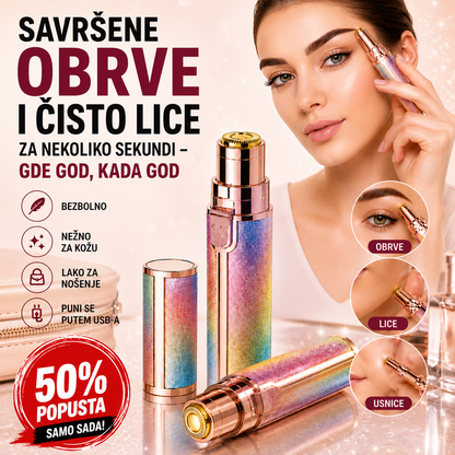 2 u 1 električni trimer za obrve i lice