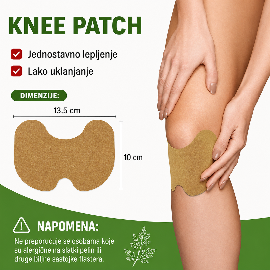 KNEE PATCH – Parches de hierbas para rodillas y articulaciones (10 parches)