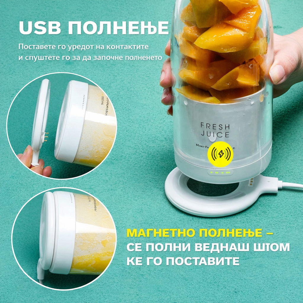 Fresh Juice™ - Пренослив USB блендер