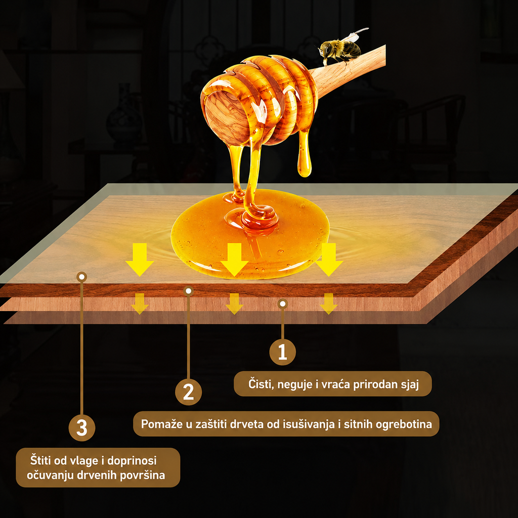 BEEWAX™ - cera de abeja natural para la protección de superficies de madera
