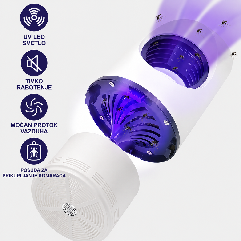 Lámpara UV antimosquitos