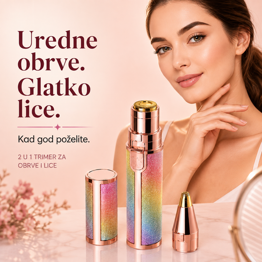 2 u 1 električni trimer za obrve i lice
