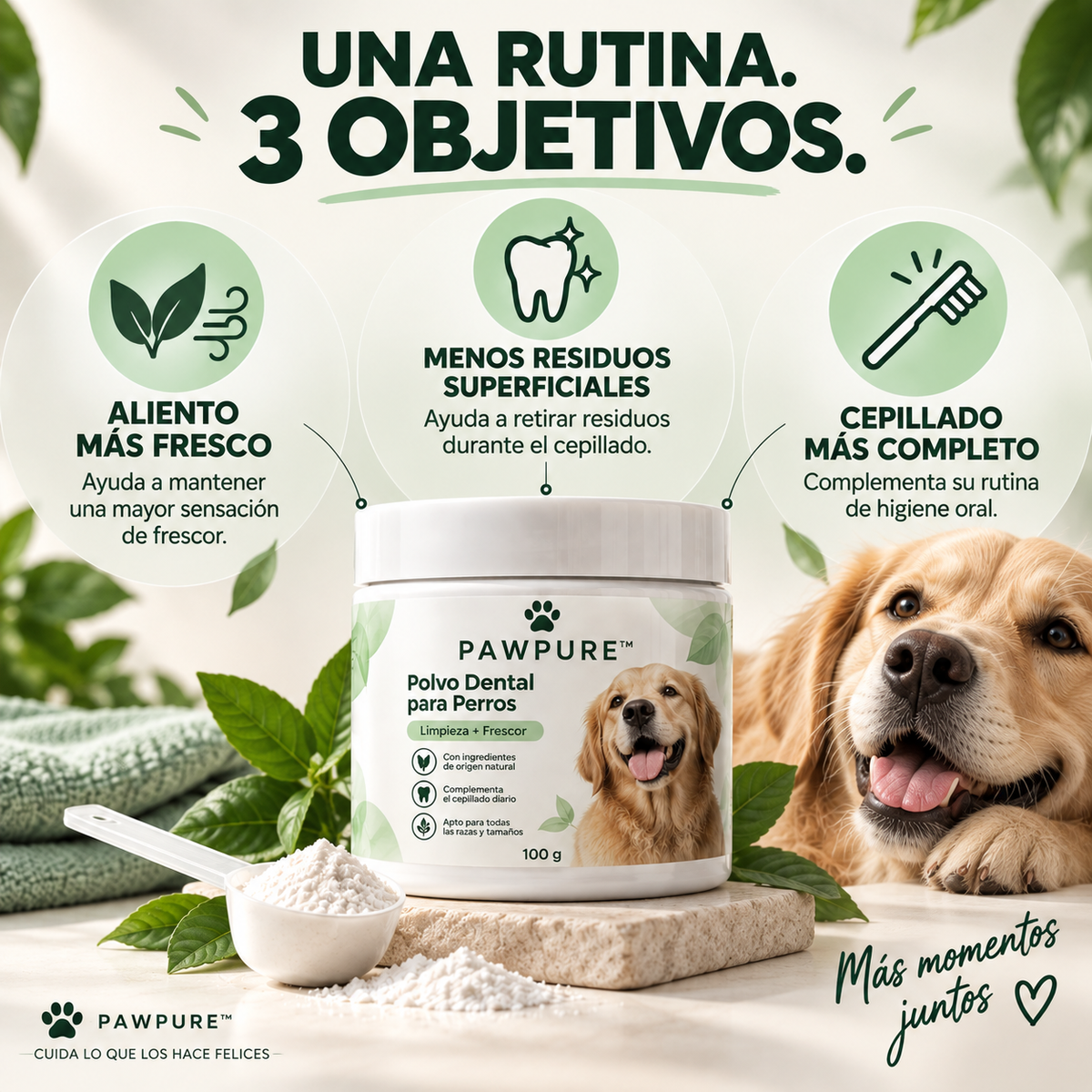 2 x PawPure™ Polvo Dental para Perros